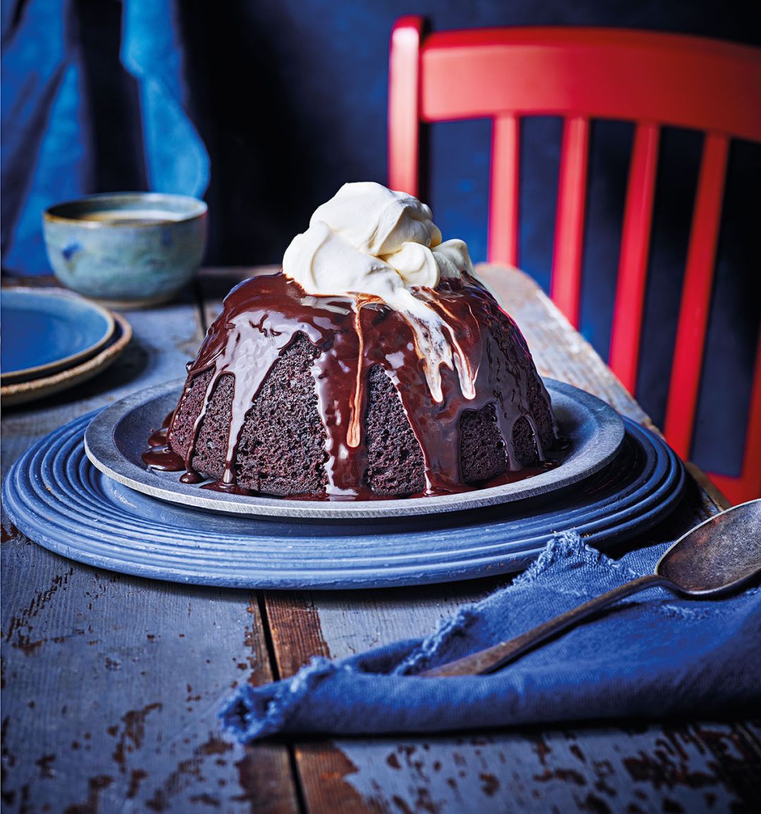 Decadent chocolate and Guinness pud