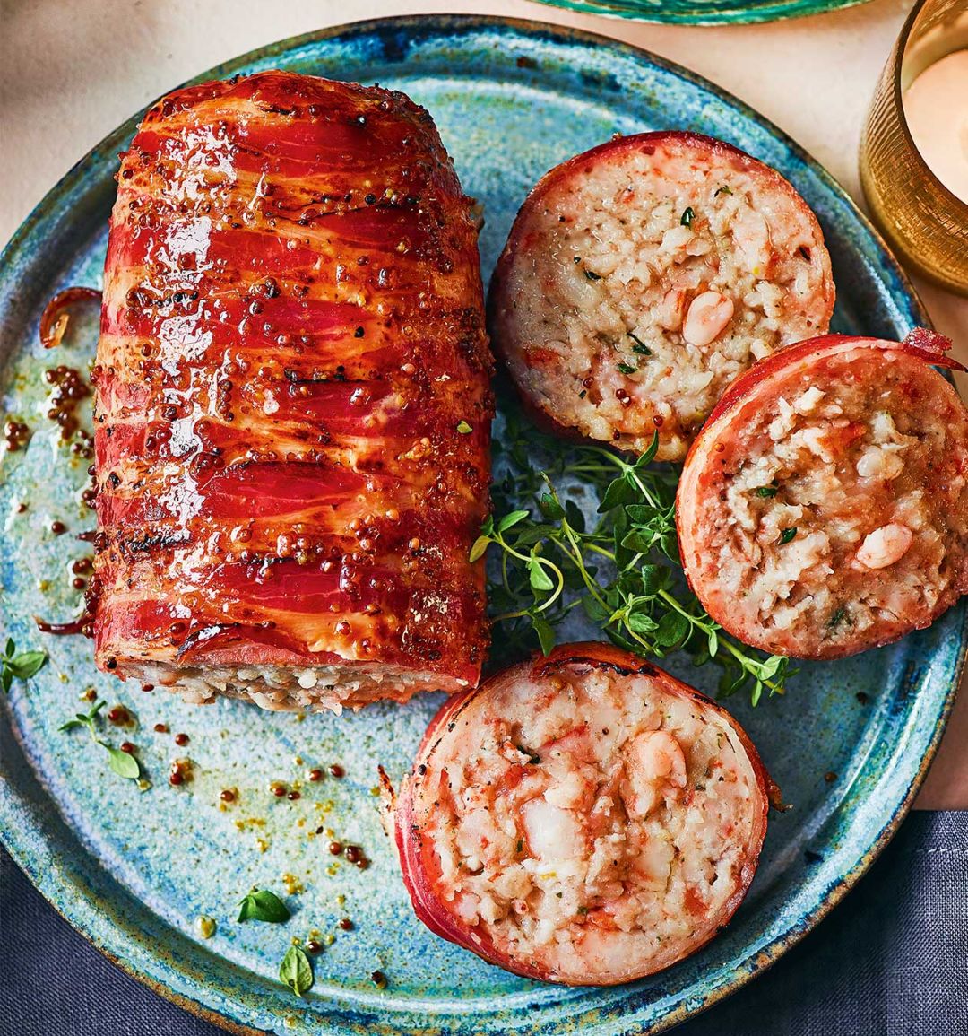 Prawn pig in a blanket