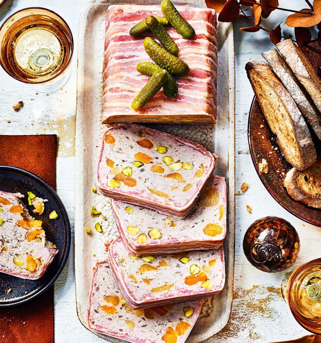 Tipsy pork terrine