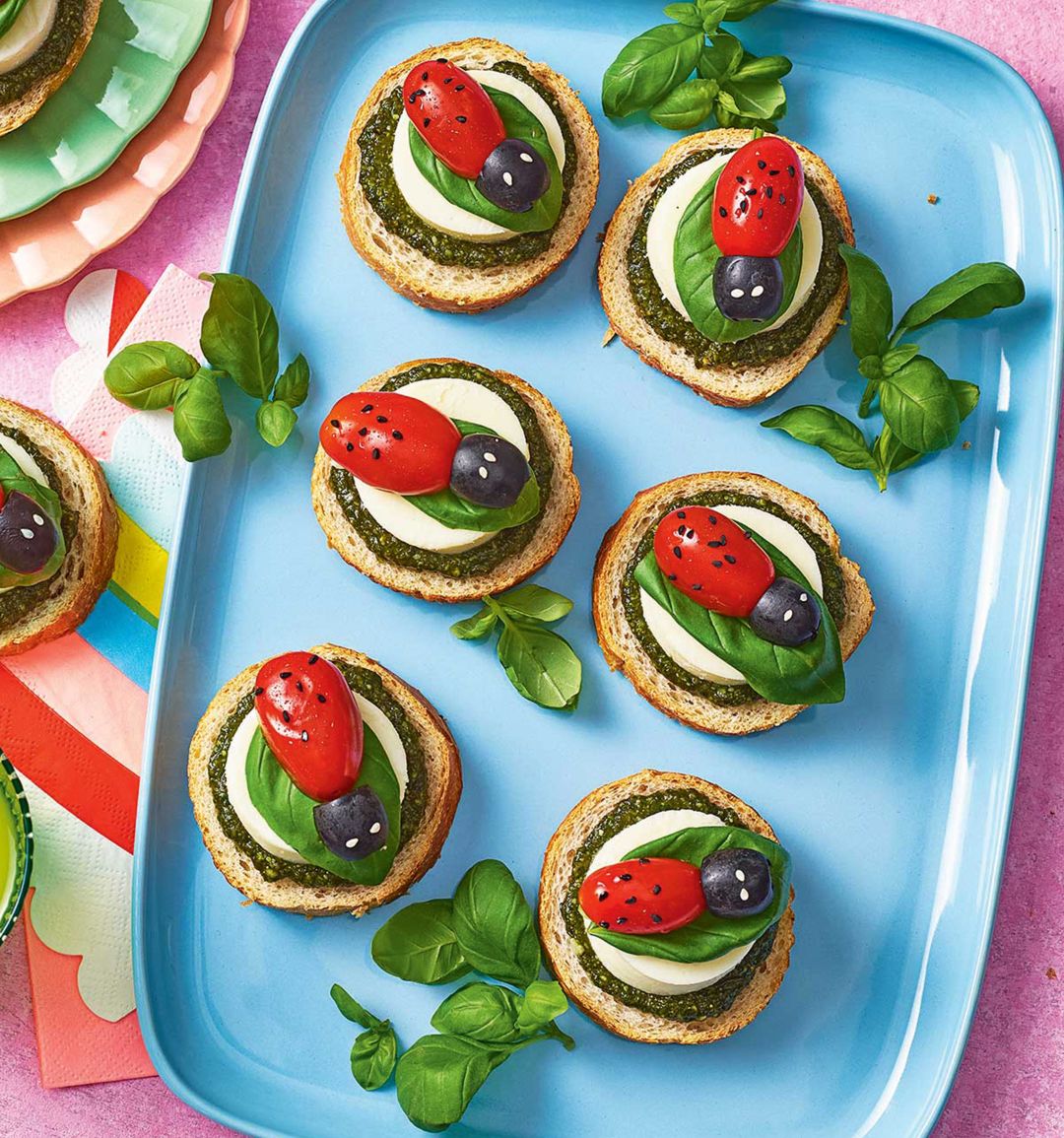 Ladybird bruschetta