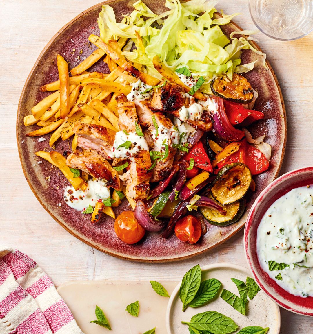 Speedy chicken souvlaki