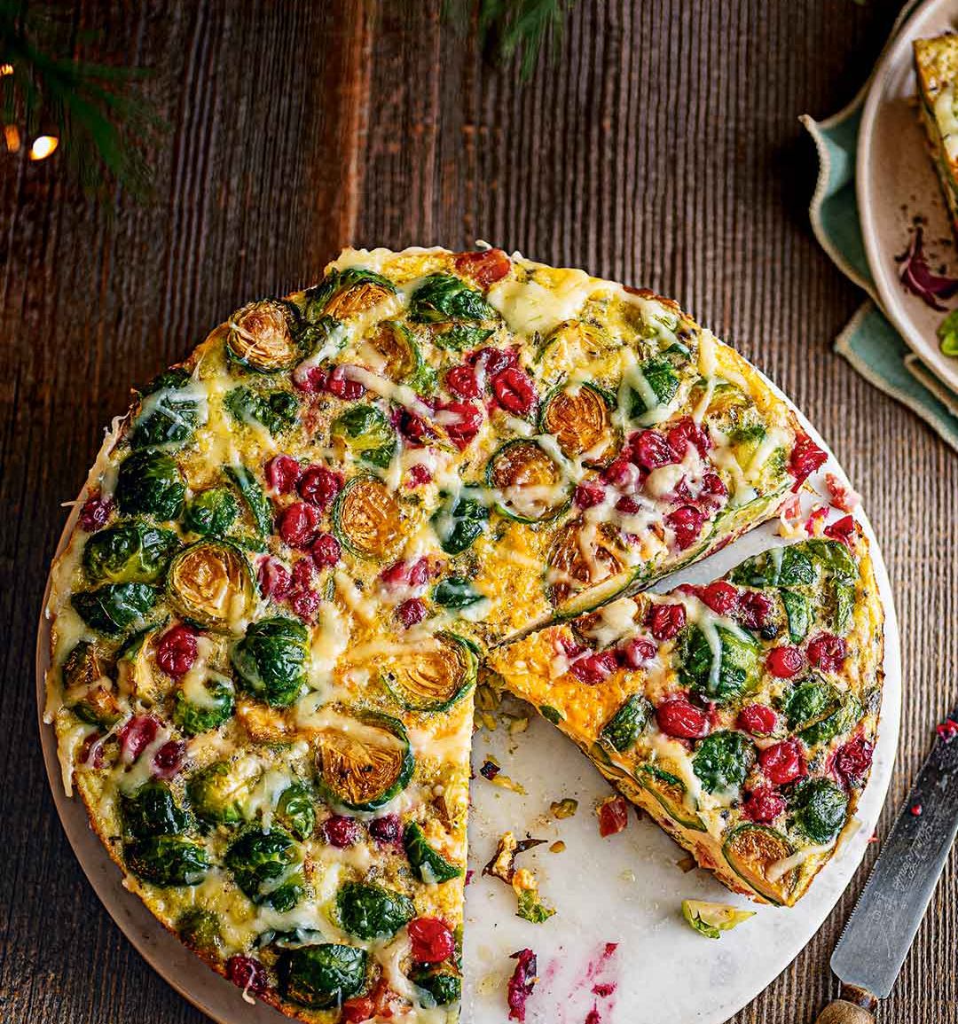Leftover brussels sprouts frittata