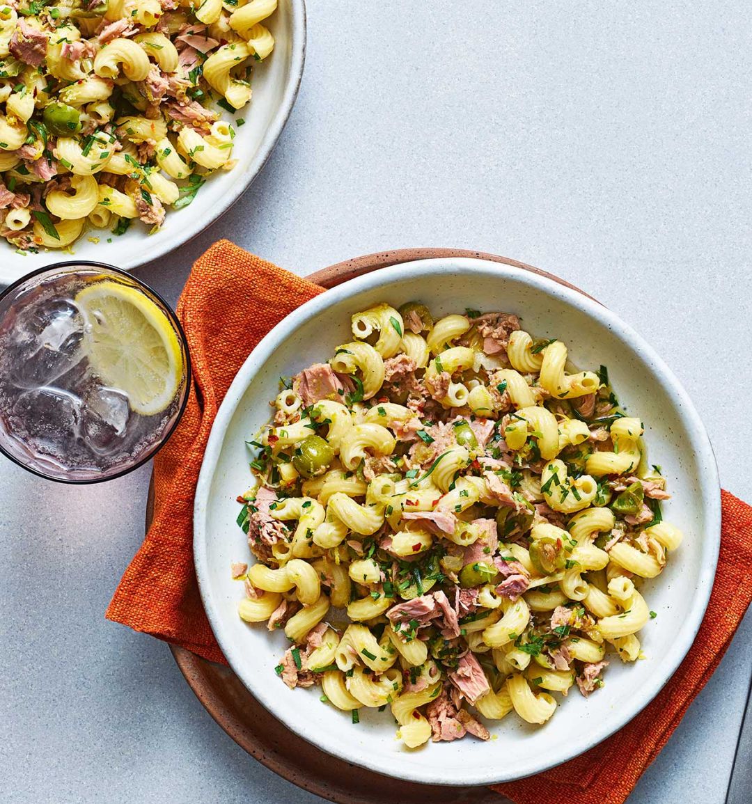 Lemony tuna and tarragon pasta