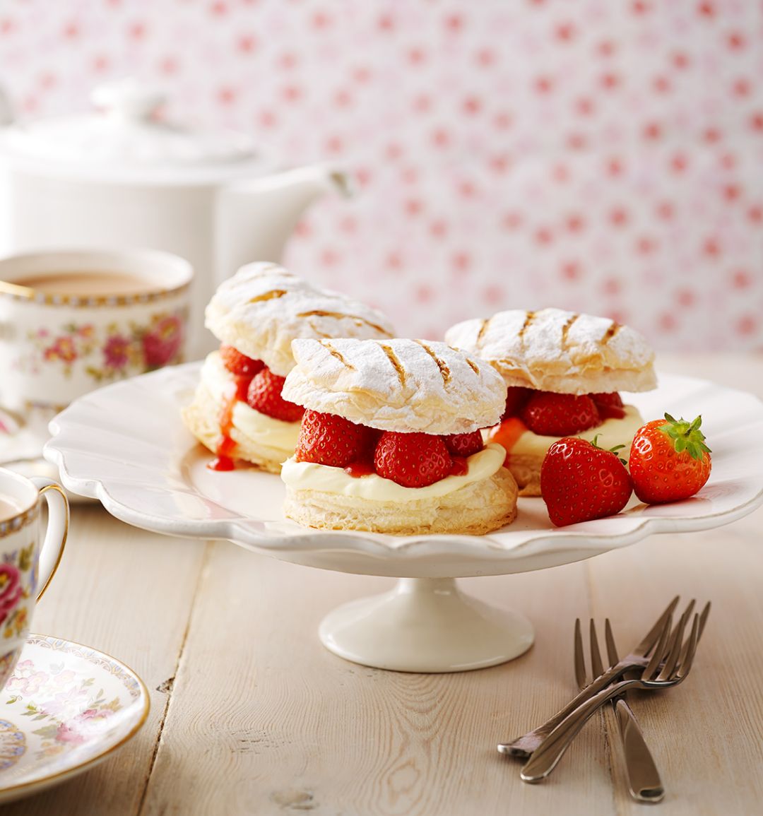 Strawberry and cream mille-feuilles