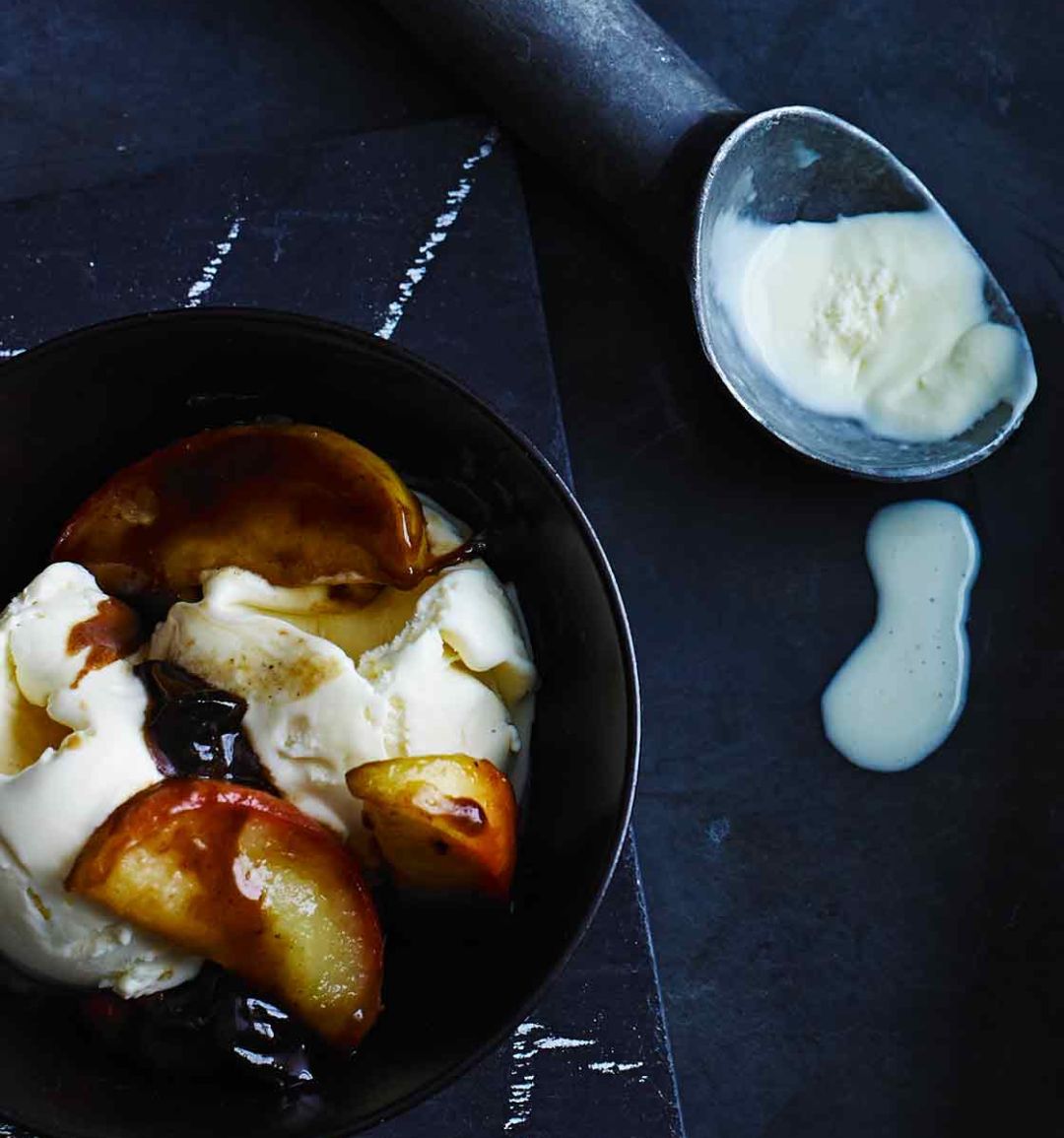 Cinnamon and Calvados ice cream