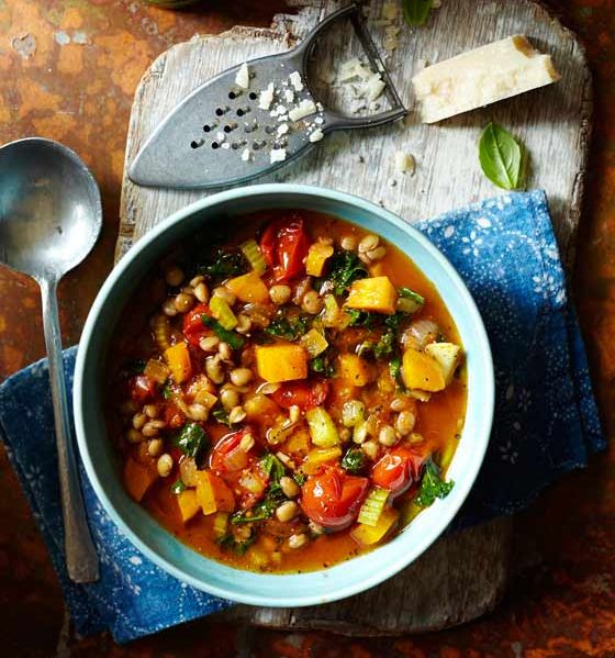Lentil and vegetable minestrone
