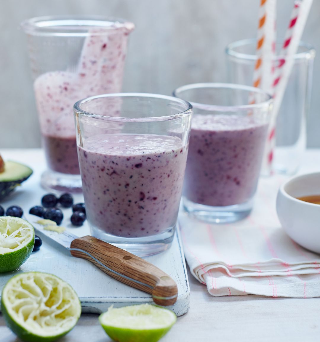 Blueberry lime smoothie