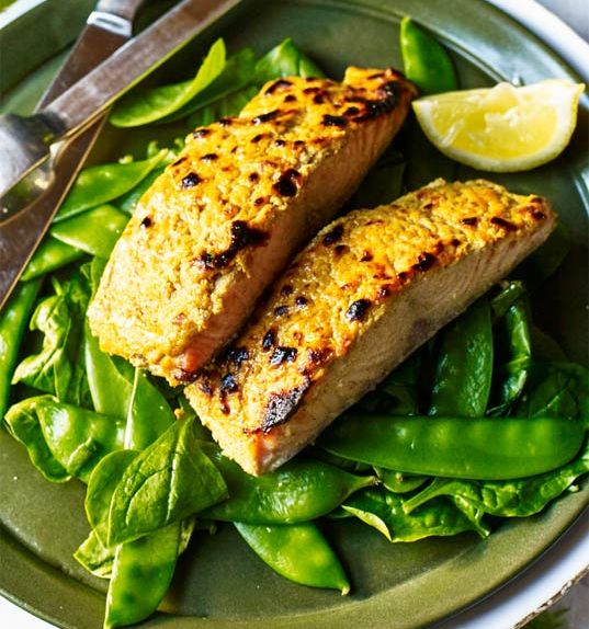 Tandoori salmon