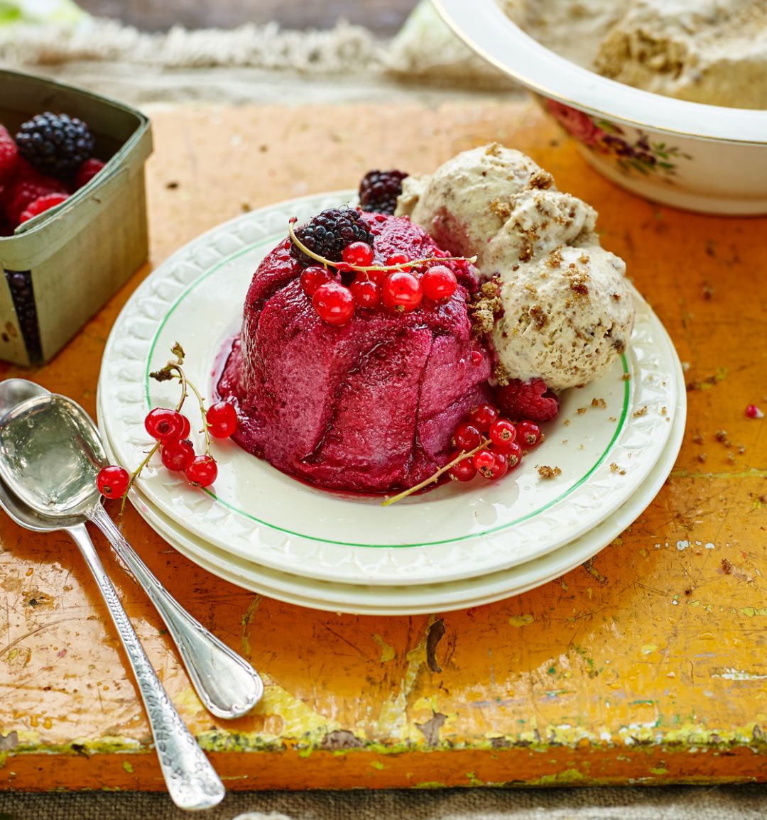 Elderflower summer puddings