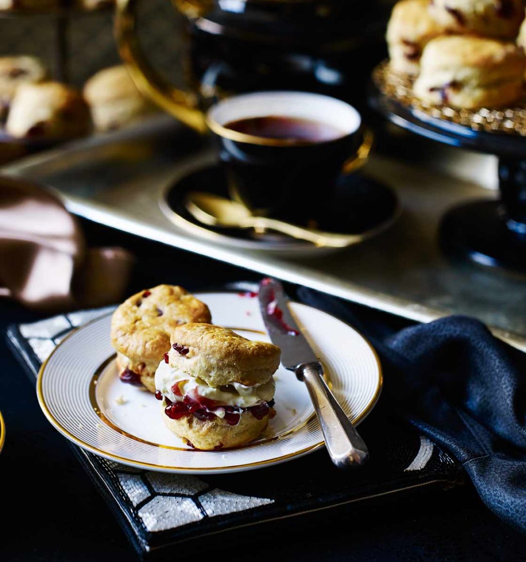 Mini cherry scones