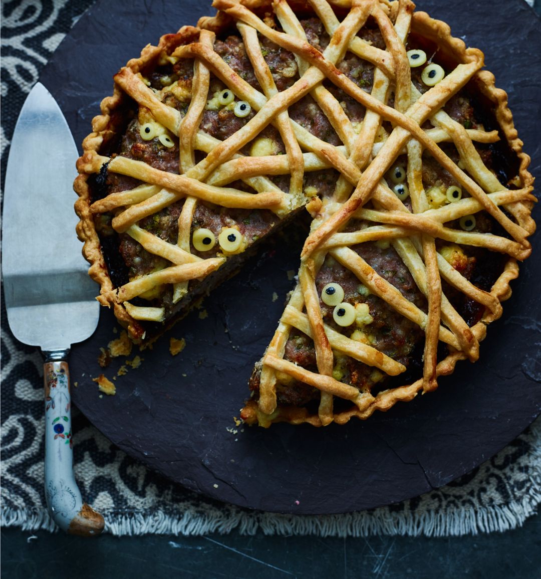 Mummified sausage pie