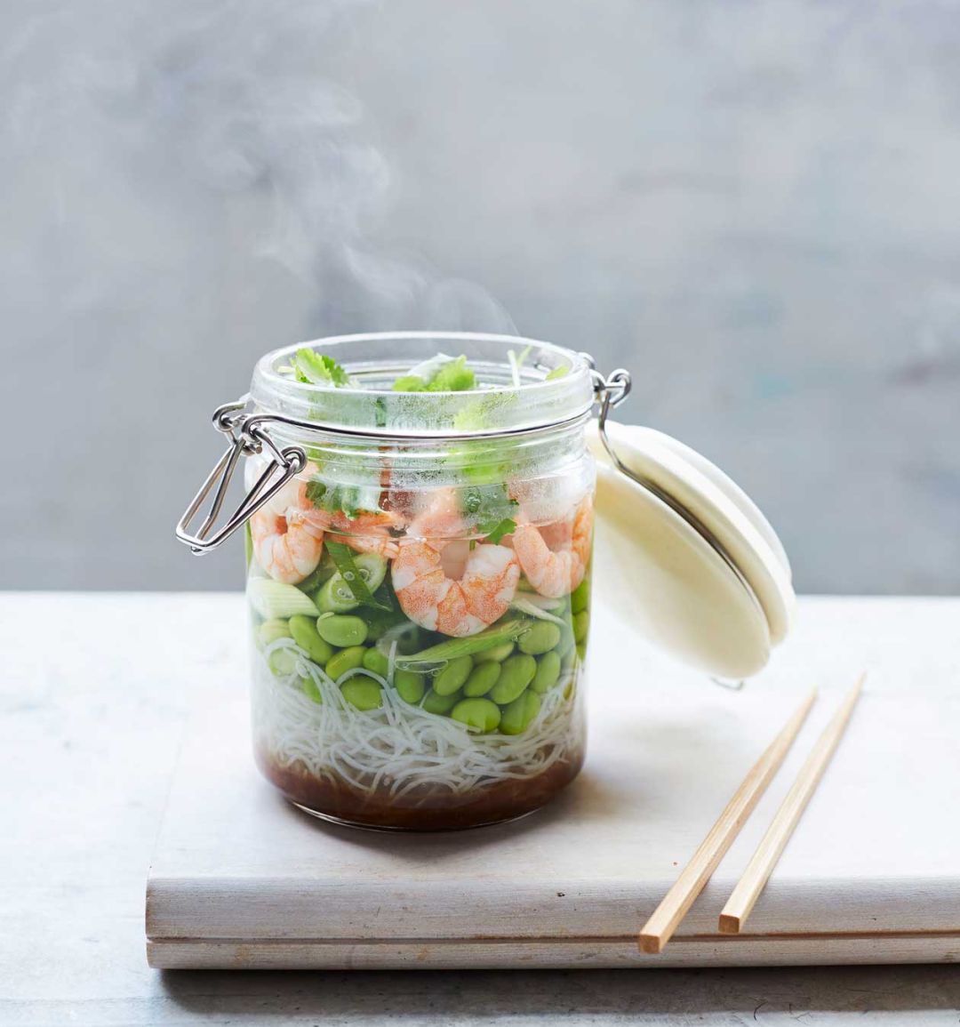 Japanese prawn noodle jar