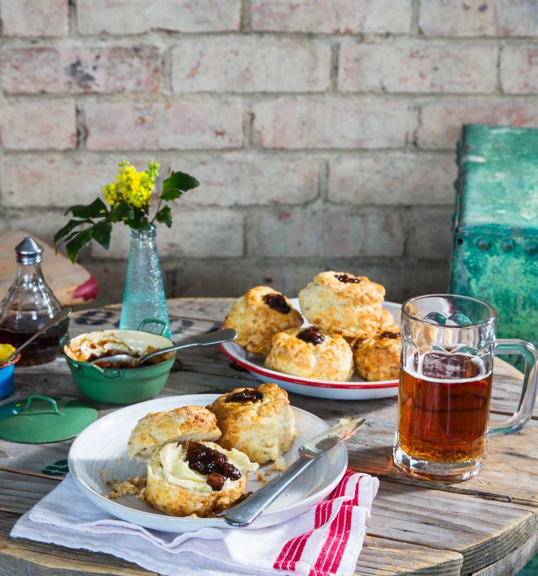 Ploughman's scones