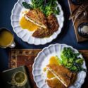 2. Crispy chicken and haggis escalopes