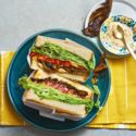 Meat-free BLT sandwich