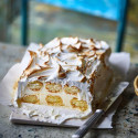 Lemon meringue ice cream loaf