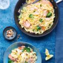 Recipe: How to make salmon and broccoli tagliatelle with toasted hazelnuts