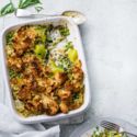 SMOKED MACKEREL AND LEEK GRATIN