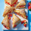 Strawberries and cream puffs