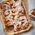 No-knead banana cinnamon rolls