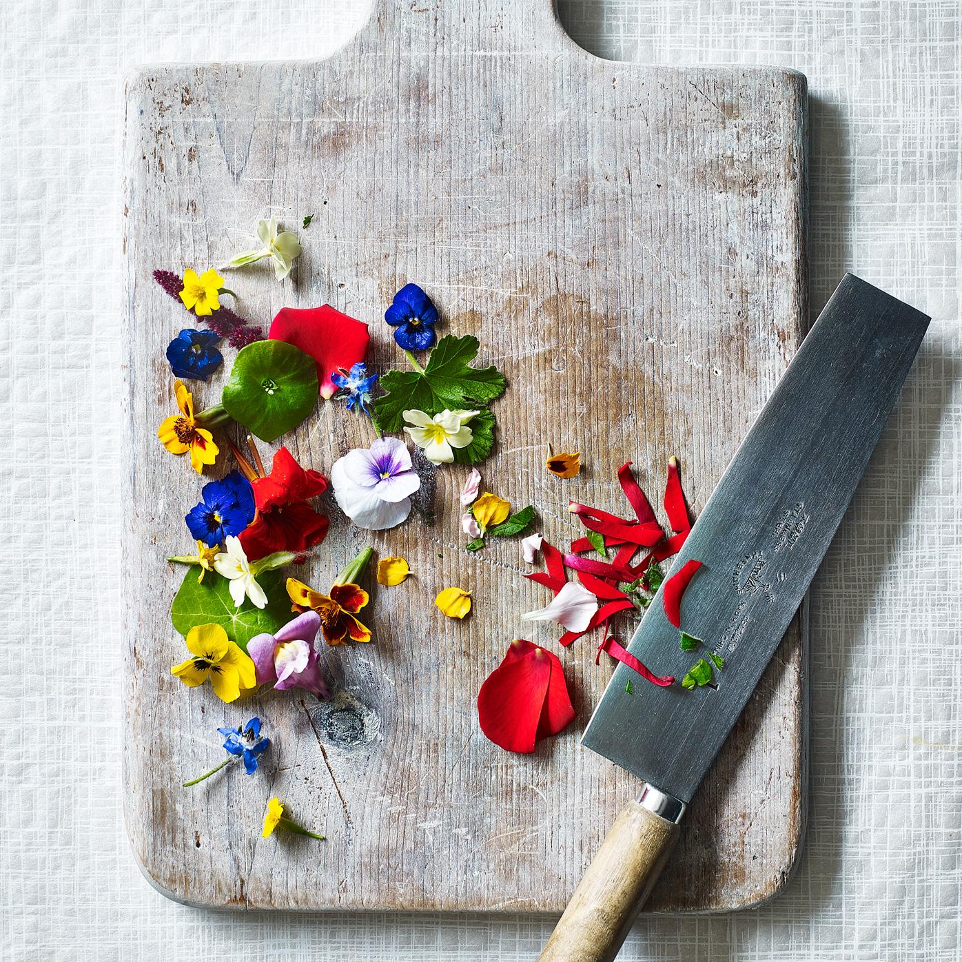 Cooking with edible flowers Sainsbury's Magazine