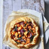 Butternut squash, sage and ricotta open-crust pie
