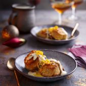 Marmalade roly poly pudding