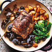 Slow-cooked pork shoulder