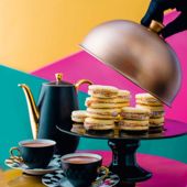 Coconut-caramel alfajores