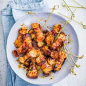 Bacon halloumi bites