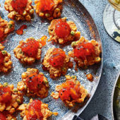 Pea and potato pakoras