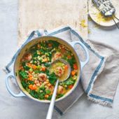 Turkey meatball hotpot