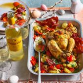 Sponsored: Herby roast chicken with crispy serrano ham