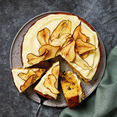Pear, parsnip and ginger cake
