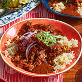 Slow-braised beef short ribs
