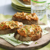 John West salmon and cheddar grills