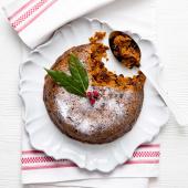 Cheat’s microwave Christmas pudding