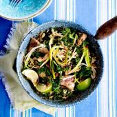 Ginger and lemongrass pork with Thai rice