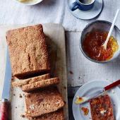 Fig, orange and walnut breakfast loaf  