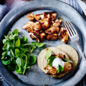 Whisky and orange salmon oatcakes