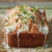 Black sesame and lime cake