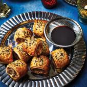Char siu pork sausage rolls