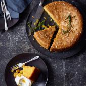 Rosemary, olive oil and sea salt cake