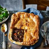 Beef and ale pie with pickled walnuts