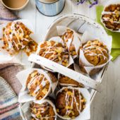 Toffee ginger muffins