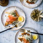 Smoked salmon and celeriac remoulade