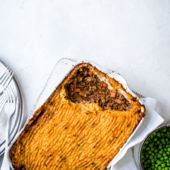 Shepherd's pie with root veg mash