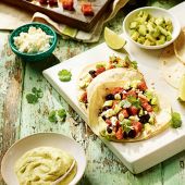 Avocado and sweet potato tacos