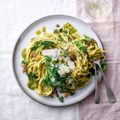 Chestnut pesto pasta