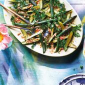 Courgettes with chilli honey butter